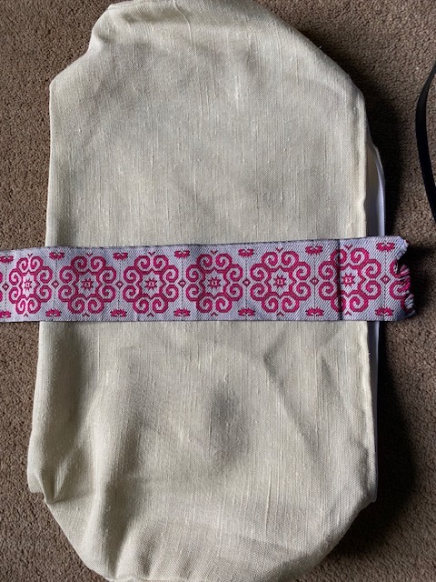 pink floral small bolster